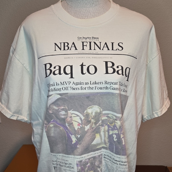 Lee Other - Men's Vintage 2001 LEE TAG Lakers Baq To Baq Tee